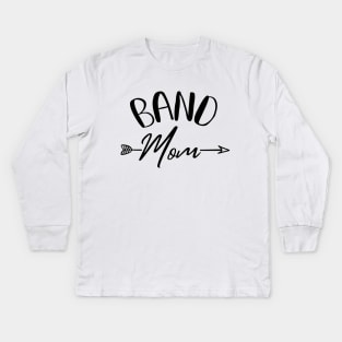 Band Mom. Kids Long Sleeve T-Shirt